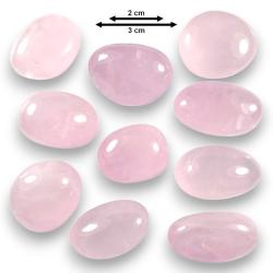 Quartz rose de Madagascar - Qualité Supérieure - Pierre roulée - Volume M (moyen)