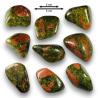 Unakite d'Afrique du sud  - Qualité supérieure - Pierre roulée - Volume M (moyen)