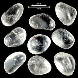 Cristal de roche du Brésil - Qualité Supérieure - Pierre roulée - Volume M (moyen)