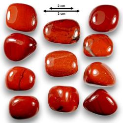 Jaspe rouge d'Afrique du sud  - Qualité extra - Pierre roulée - Volume M (moyen)