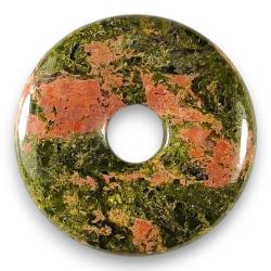 Donut en unakite d'Afrique du sud - 30 mm