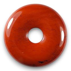 Donut en jaspe rouge d'Afrique du sud - 30 mm
