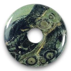 Donut en jaspe kambamba de Madagascar - 30 mm